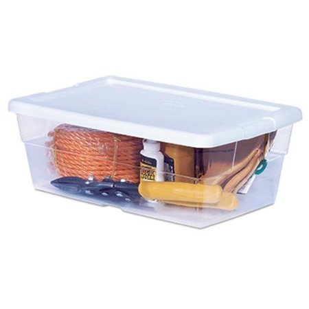 STERILITE CORPORATION Sterilite 16428012 6 Quart Storage Box With White Lid 501835